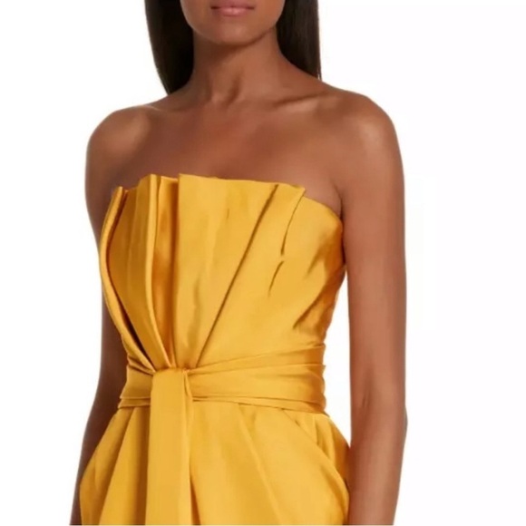 Brandon Maxwell Petal Front Cocktail Satin Dress NWT SZ 4✨✨🔥🔥 - Picture 11 of 16